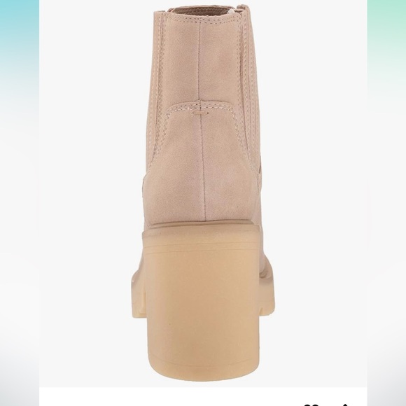 Dolce Vita Caster Ankle Boot waterproof suede leather tan platform chunky - Picture 4 of 11